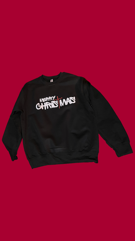 Merry Christmas Graffiti Sweatshirt